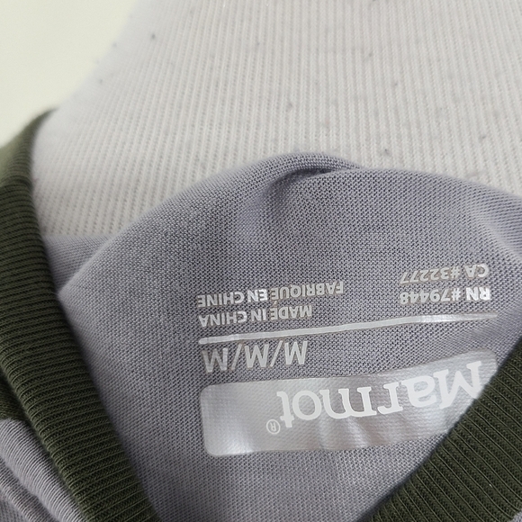 Marmot Raglan Long sleeve tee Mountain Works Green size medium - Picture 4 of 6